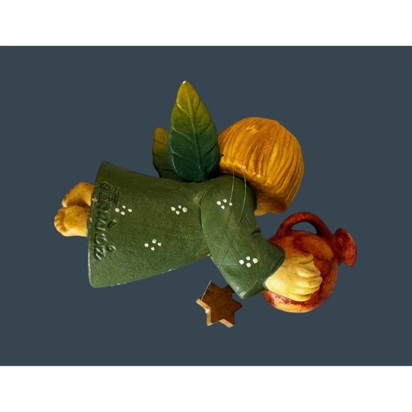 Anri Ferrandiz Flying Angels Pair Lantern And Bell Hand Painted Italy 4" - Picture 7 of 7